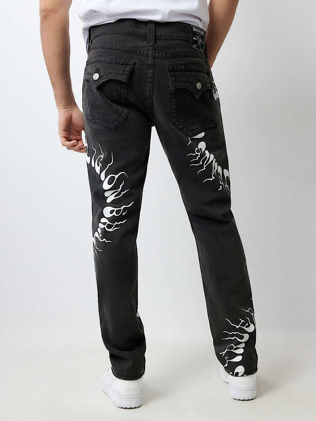 True Religion Men SN Rocco Slim Fit Pure Cotton Mid Rise Jeans