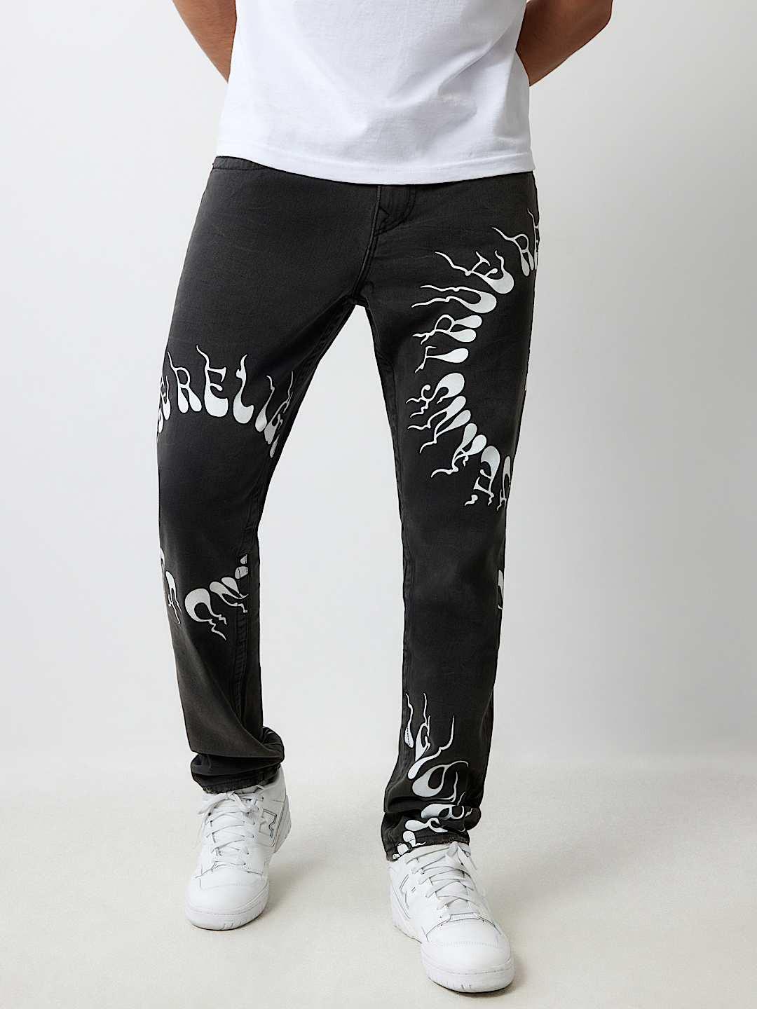 True Religion Men SN Rocco Slim Fit Pure Cotton Mid Rise Jeans