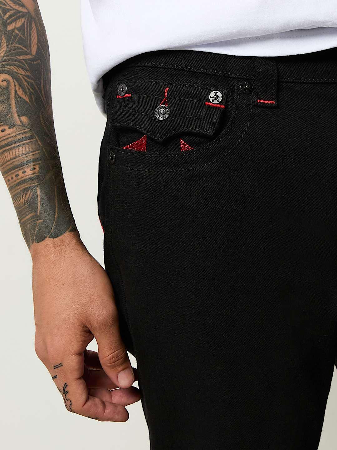 True Religion Men SN Ricky Straight Fit Mid Rise Jeans