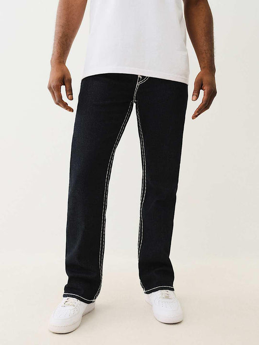 True Religion Men SUPER T Billy Bootcut Fit Dark Wash Jeans