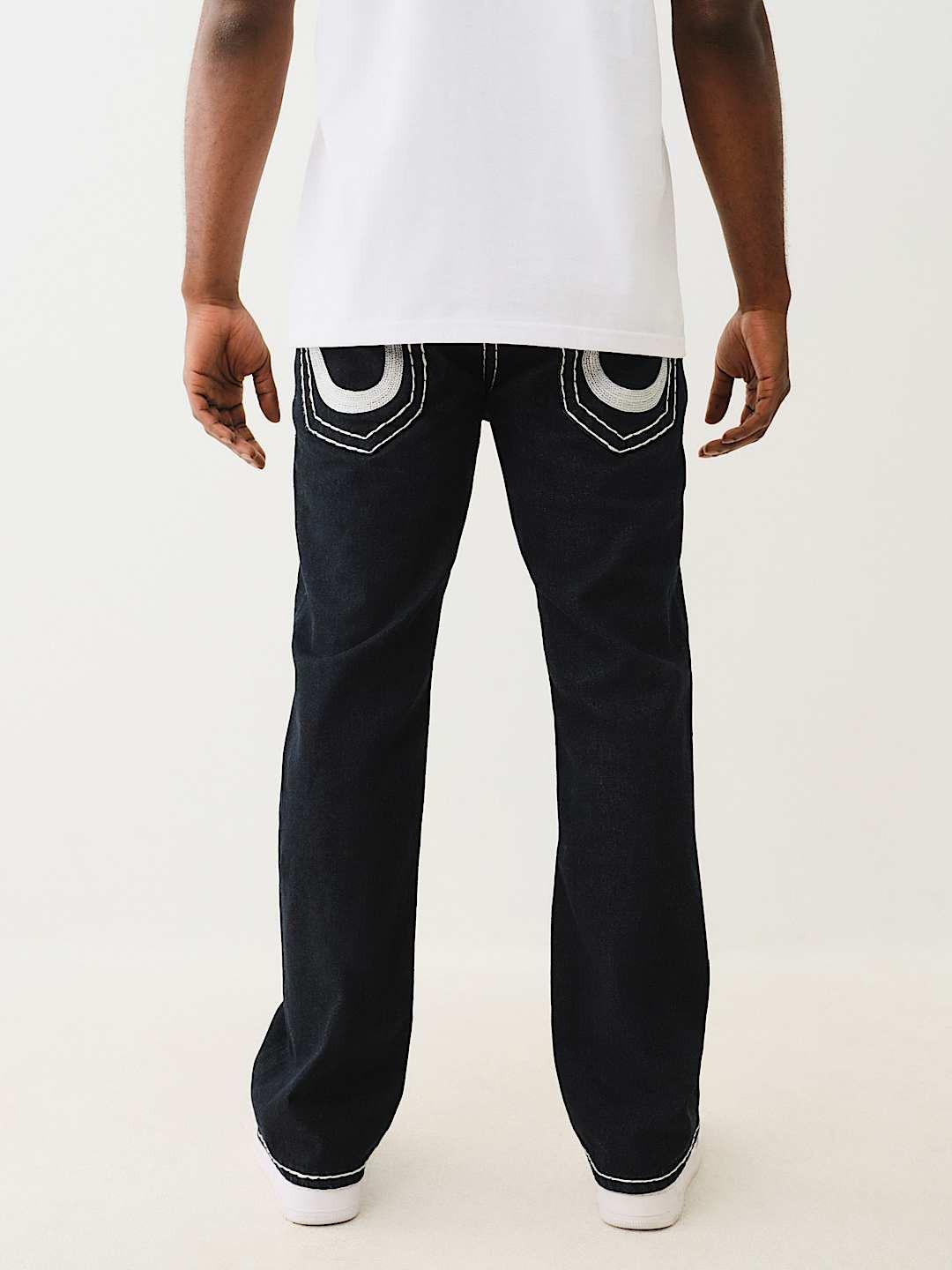 Shop True Religion Super T Billy Bootcut Blue Mid Rise Washed