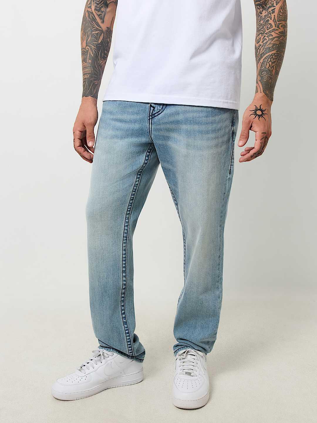 True Religion Men SN Geno Skinny Fit Light Wash Jeans