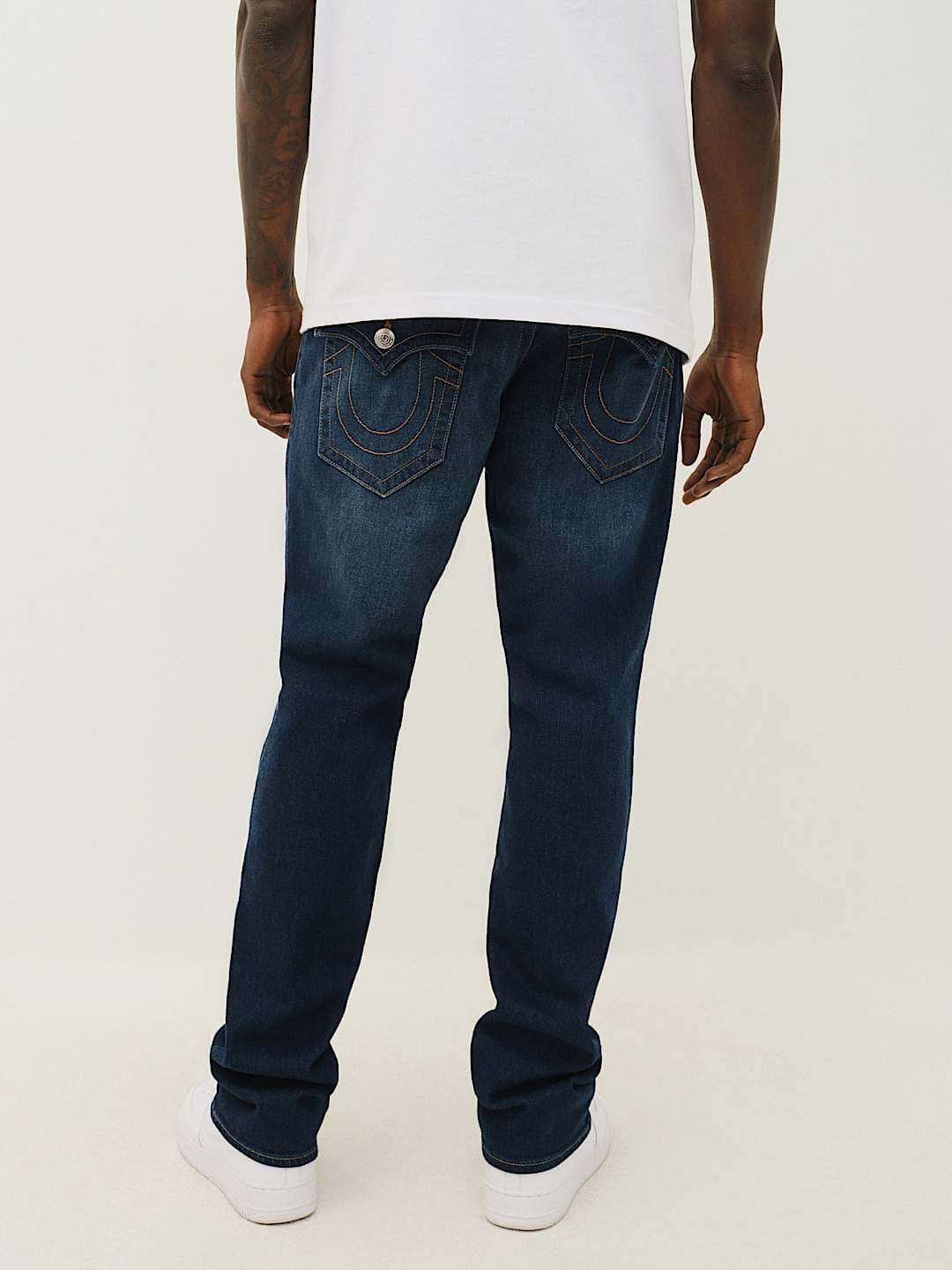 True Religion Men SN Ricky Straight Fit Dark Wash Jeans