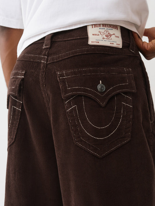 TRUE RELIGION Men Brown Cotton Solid Trouser