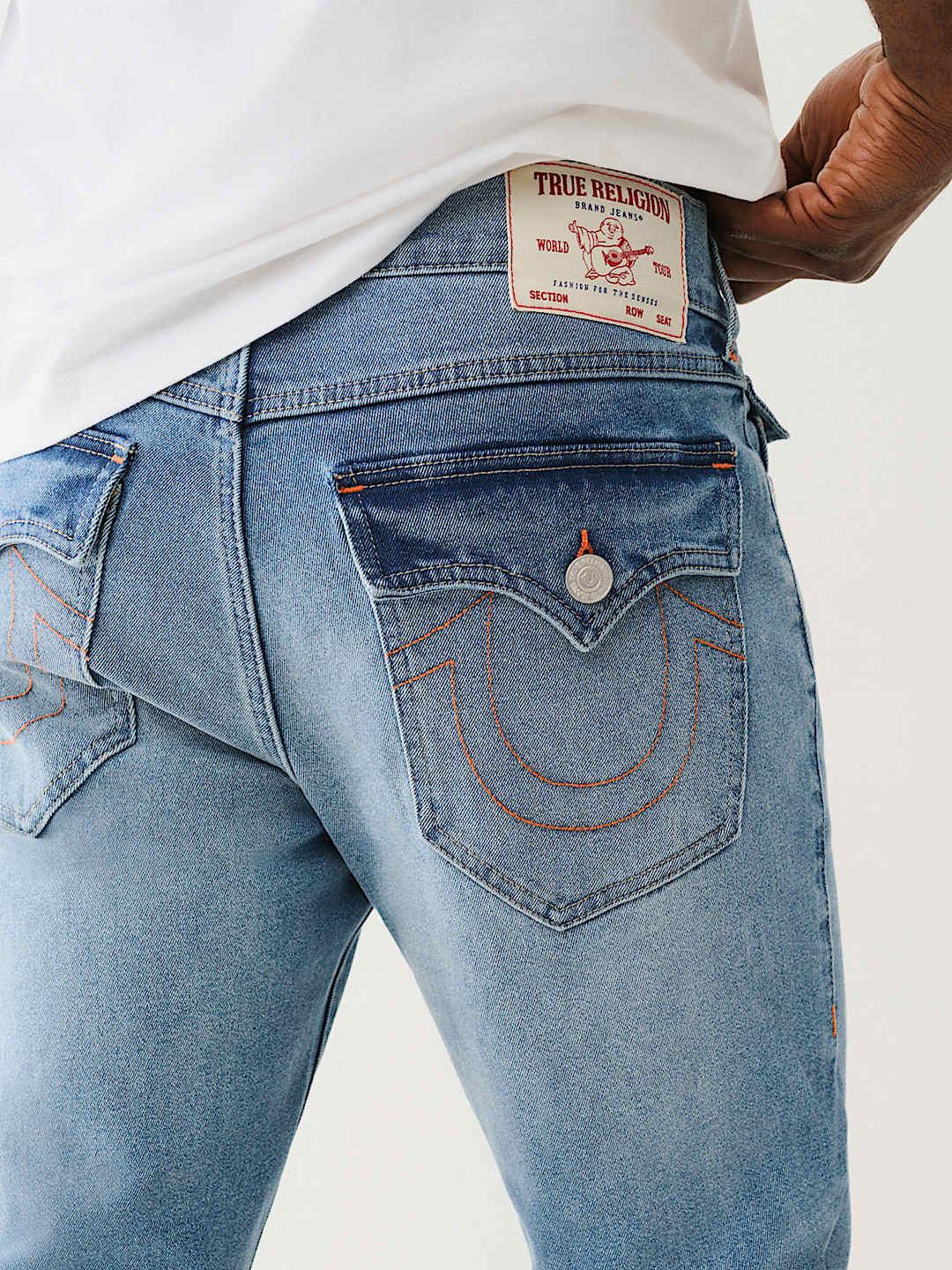 True Religion Men SN Ricky Straight Fit Medium Wash Jeans