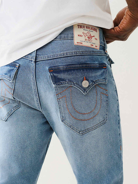 True Religion Men SN Ricky Straight Fit Medium Wash Jeans