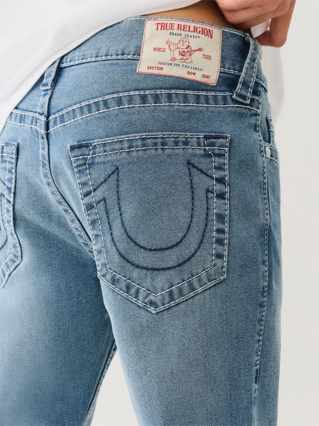 True Religion Men BIG T Rocco Slim Fit Medium Wash Jeans