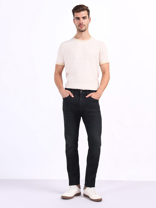 Iconic Men Blue Skinny Fit Solid Jeans