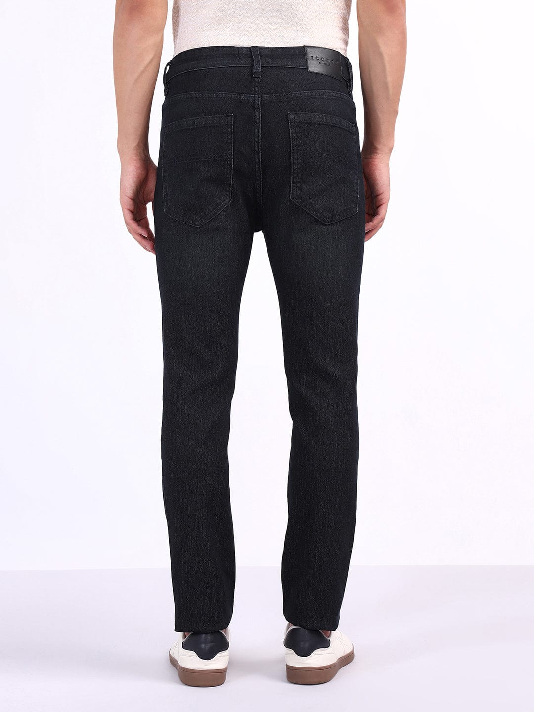 Iconic Men Blue Skinny Fit Solid Jeans