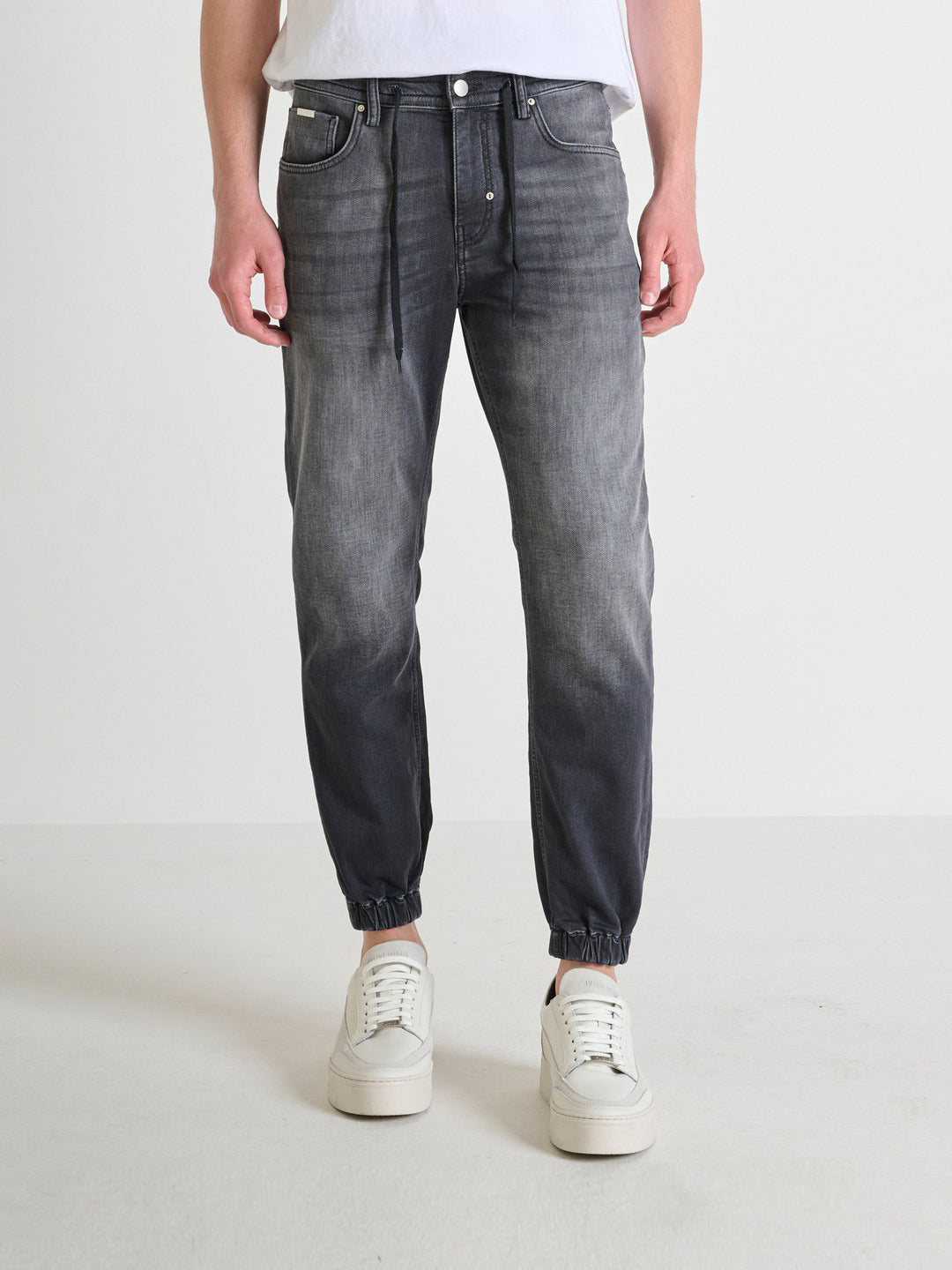 Antony Morato Mens Grey Mid Rise Skinny Fit Jeans