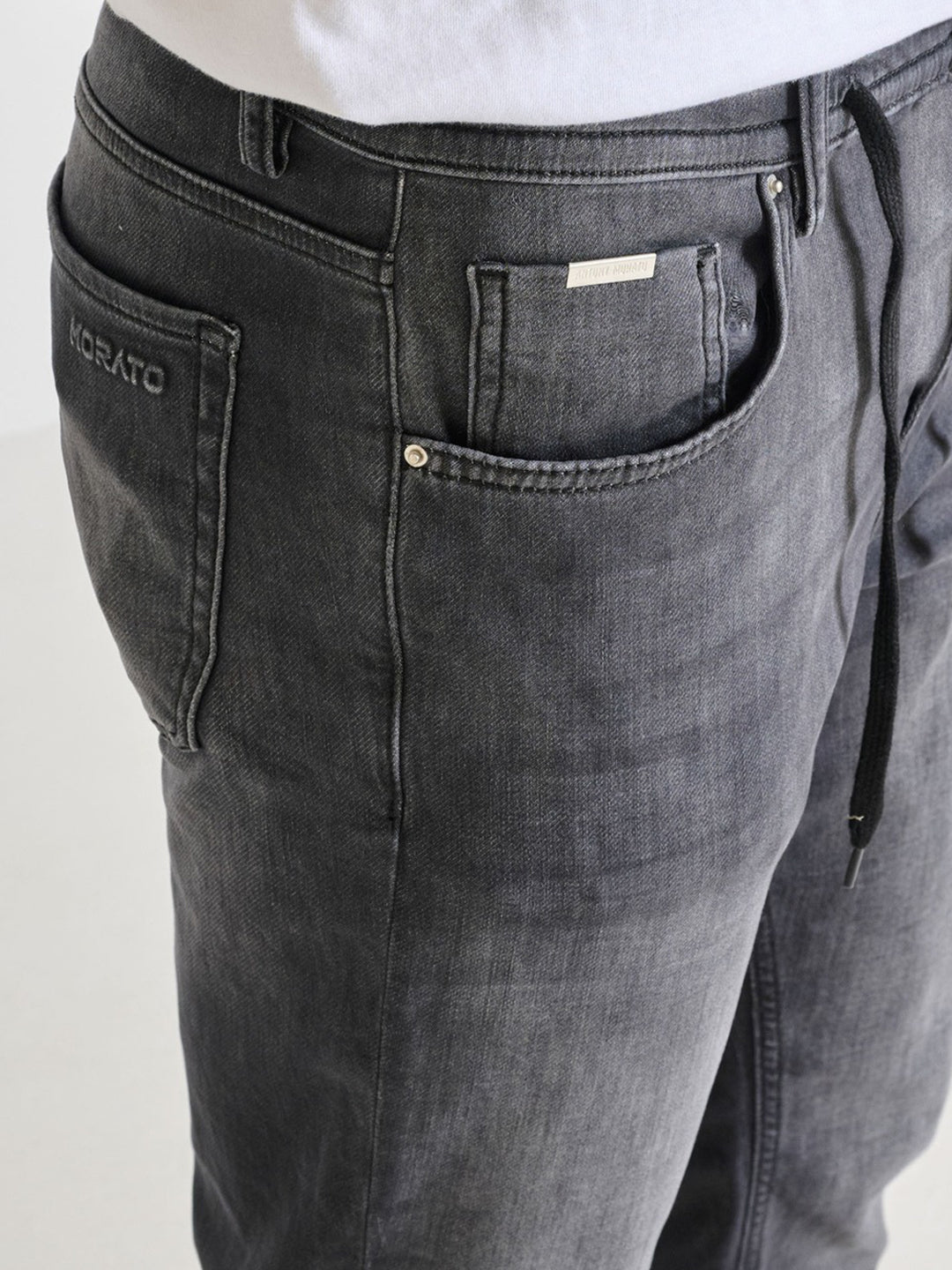 Antony Morato Mens Grey Mid Rise Skinny Fit Jeans