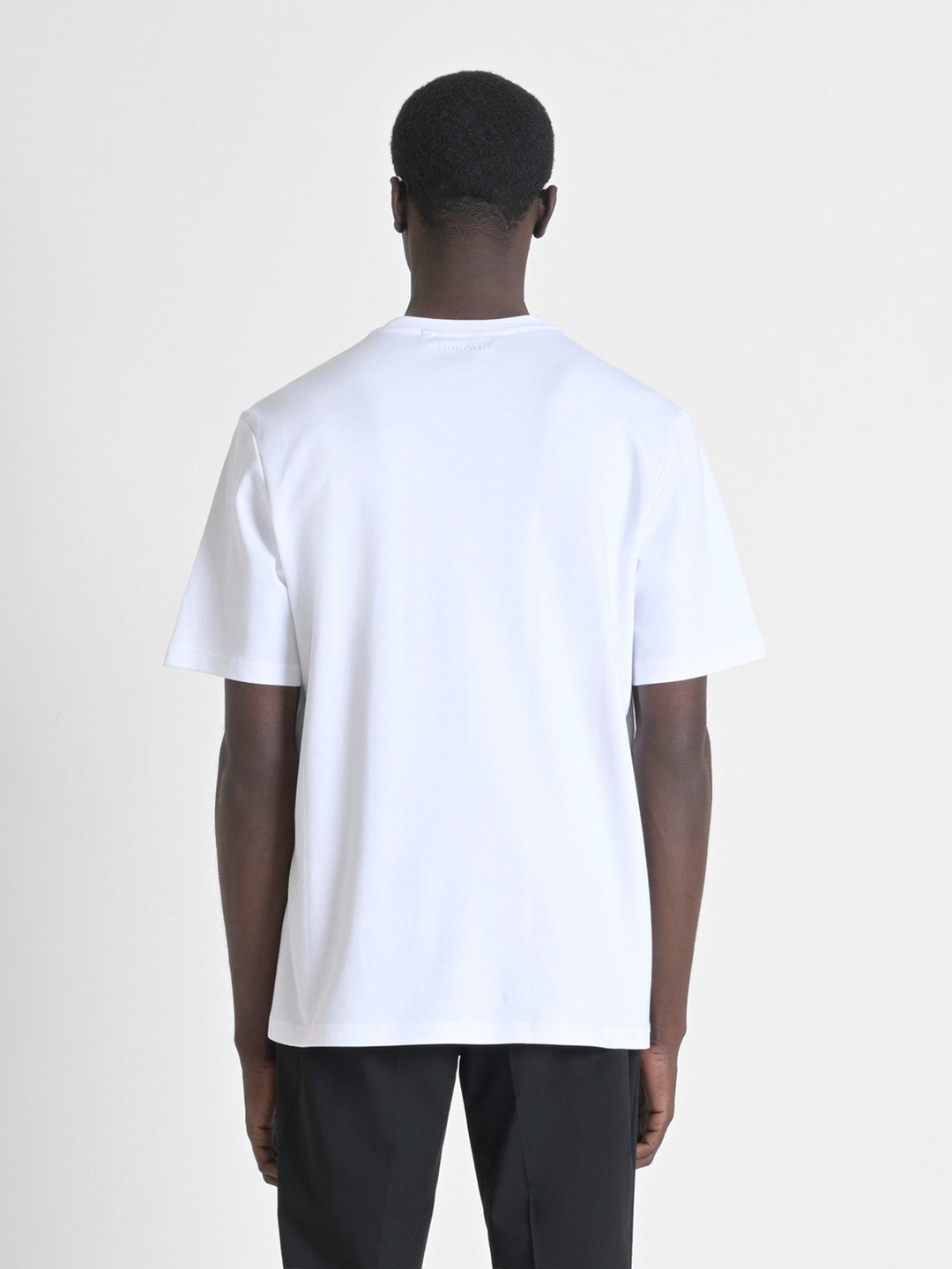 Antony Morato Mens White Round Neck Short Sleeve Solid Tshirt