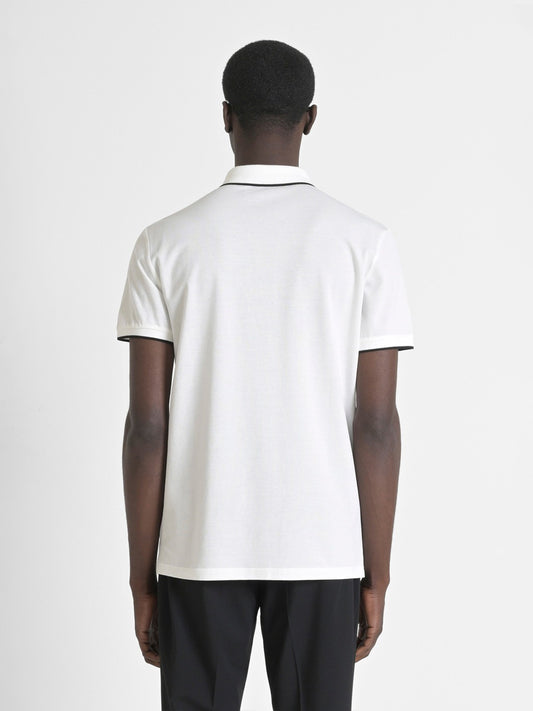 Antony Morato Mens Cream Polo Collar Short Sleeve Solid Tshirt