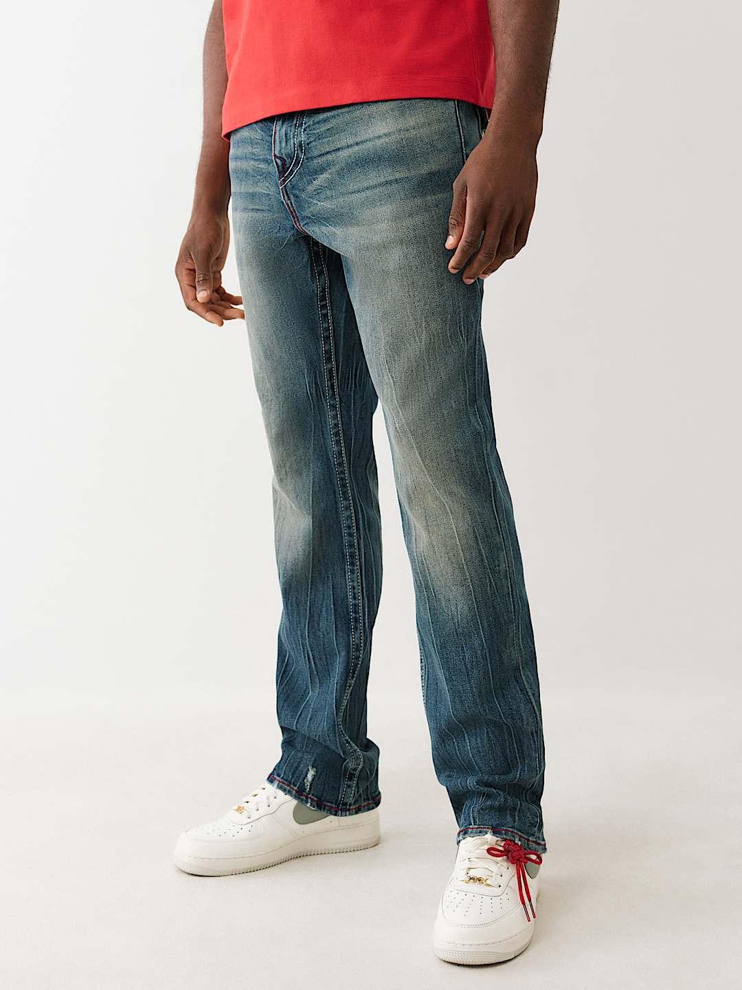 True Religion Men SN Ricky Straight Fit Dark Wash Jeans
