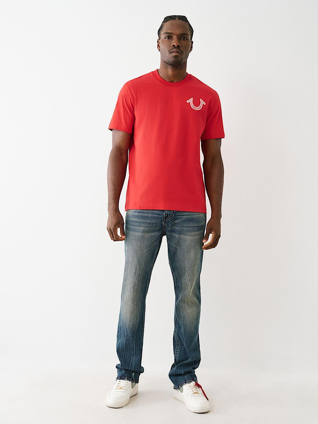 True Religion Men SN Ricky Straight Fit Dark Wash Jeans