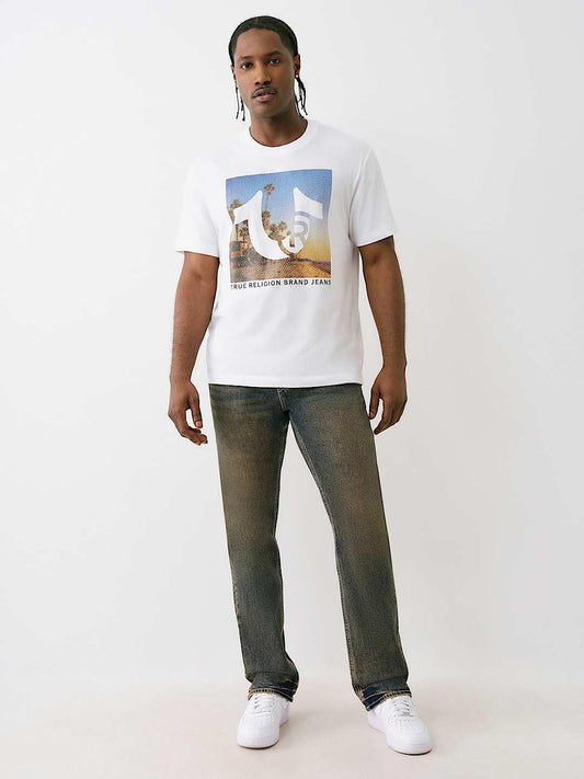 True Religion Men SN Ricky Straight Fit Mid Rise Jeans