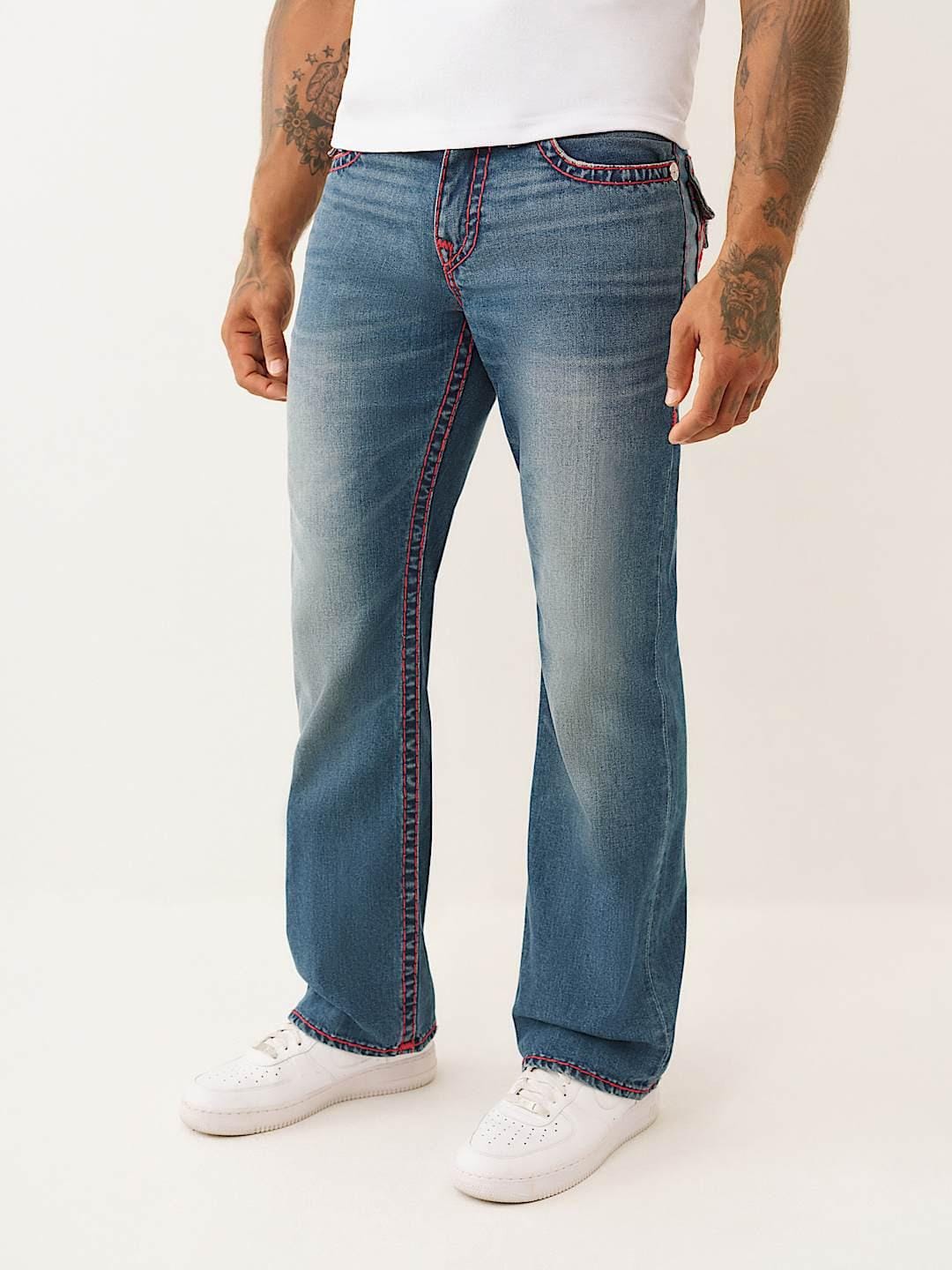 Shop True Religion Men Blue Bootcut Super T BILLY Jeans Iconic