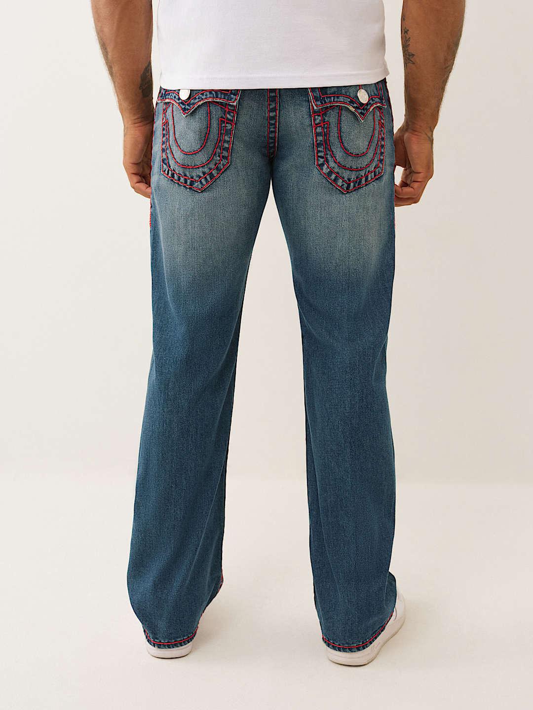 Shop True Religion Men Blue Bootcut Super T BILLY Jeans Iconic