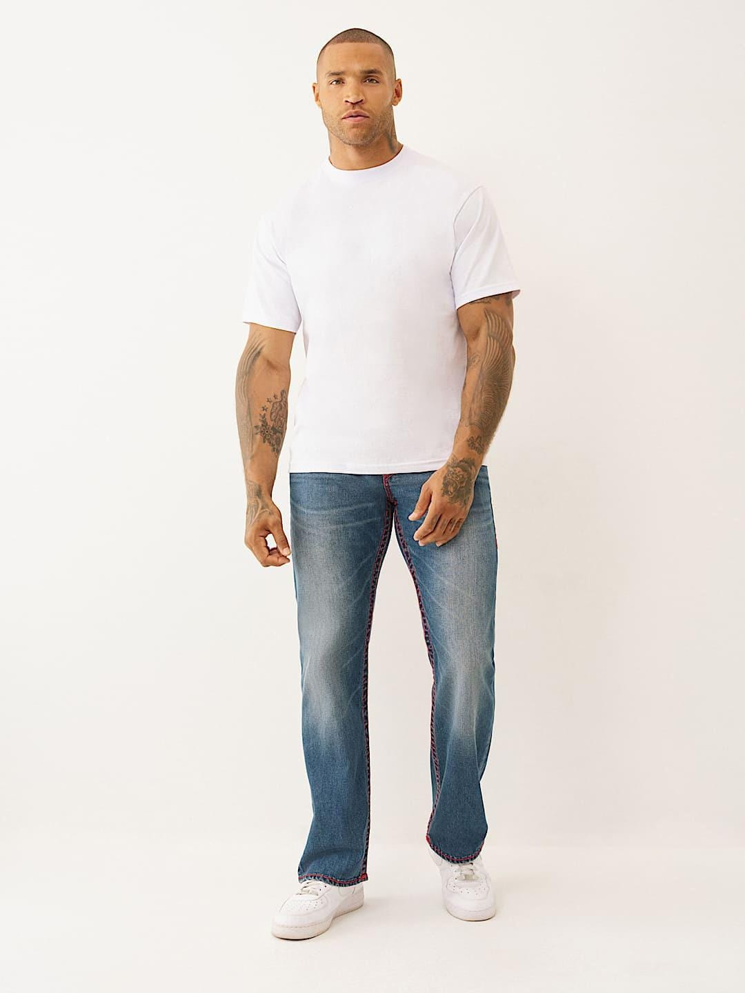 Shop True Religion Men Blue Bootcut Super T BILLY Jeans Iconic