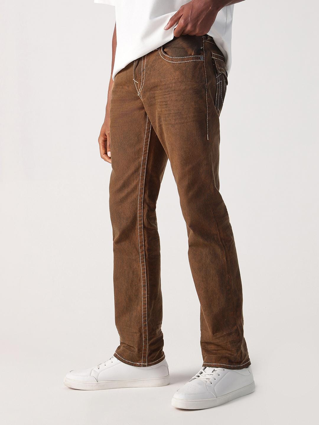 io着用　usa製true religion denim 28×33 brown io着用 usa製true religion denim 28×33 brown io着用 usa製true