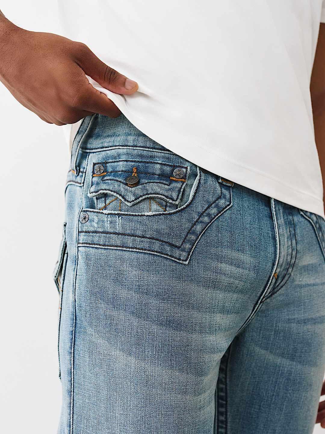 True Religion Men SN Ricky Straight Fit Medium Wash Jeans