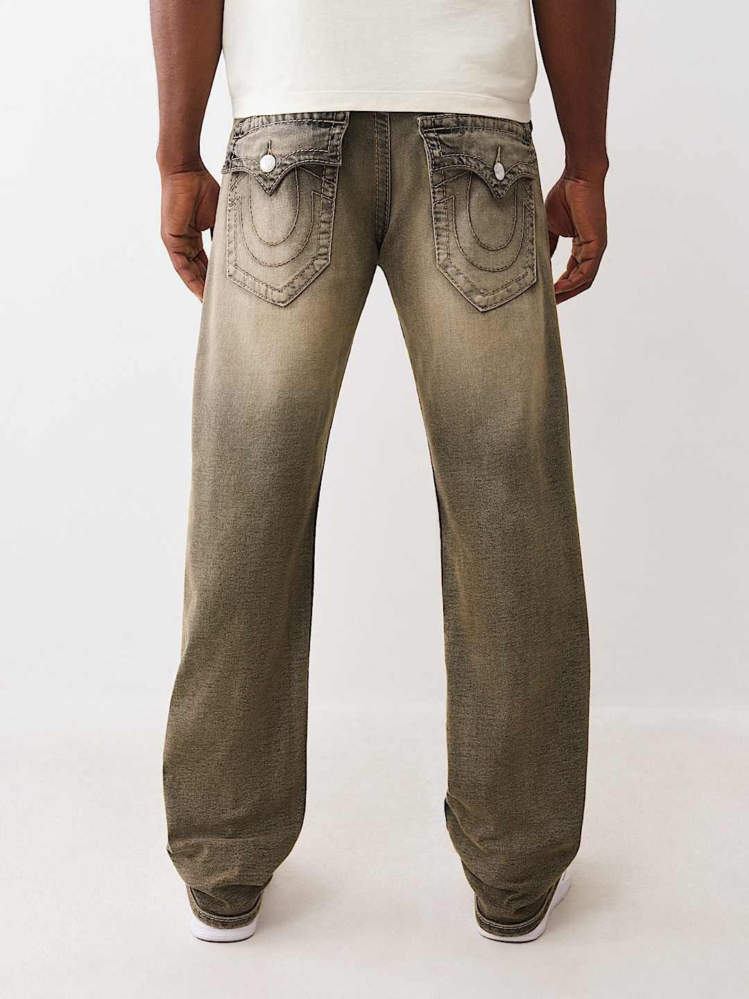 TRUE RELIGION Men RICKY Big T Grey Jeans