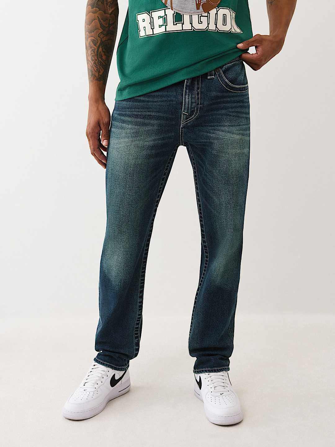 TRUE RELIGION Men ROCCO SN Blue Jeans