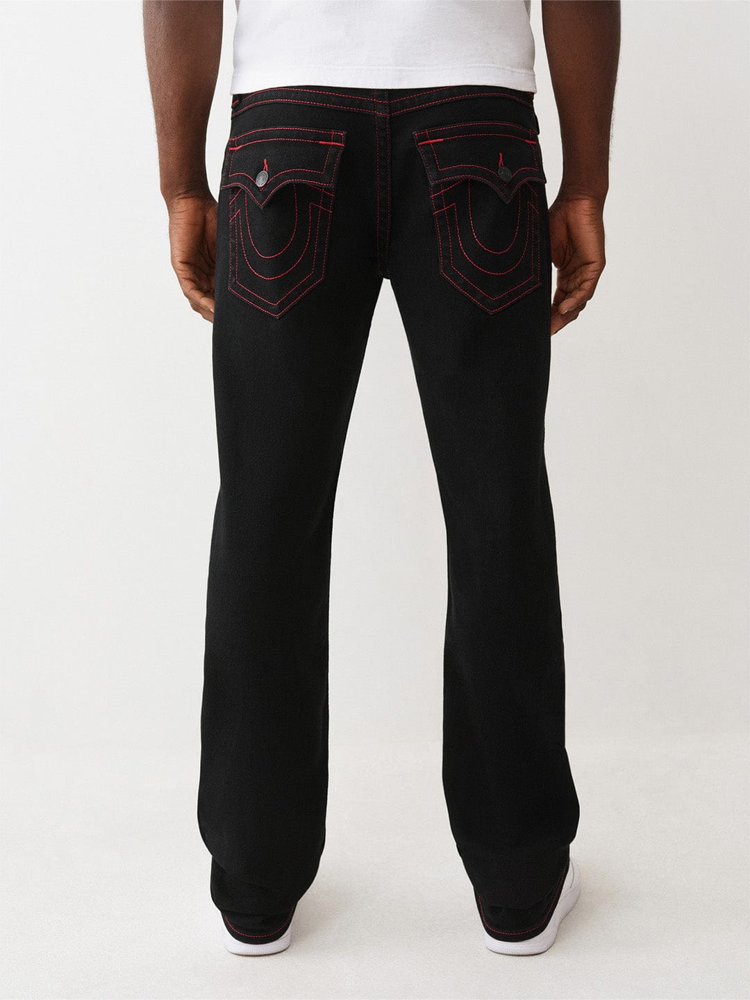 TRUE RELIGION Men Black SN Straight Fit Jeans