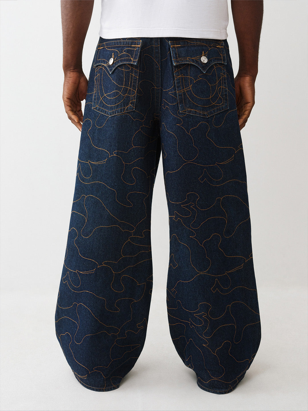 TRUE RELIGION Men Dark Indigo SN Relaxed Fit Jeans