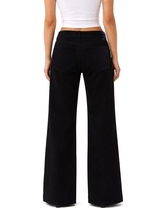 True Religion Women Cotton Black BOBBI SN Jeans