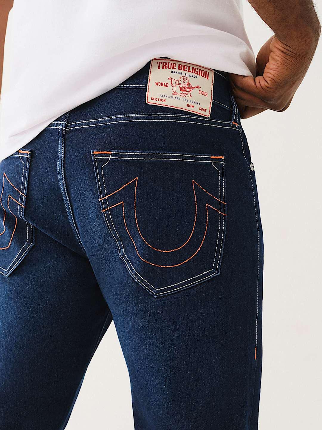 True Religion Men SN Geno Slim Fit Dark Wash Jeans