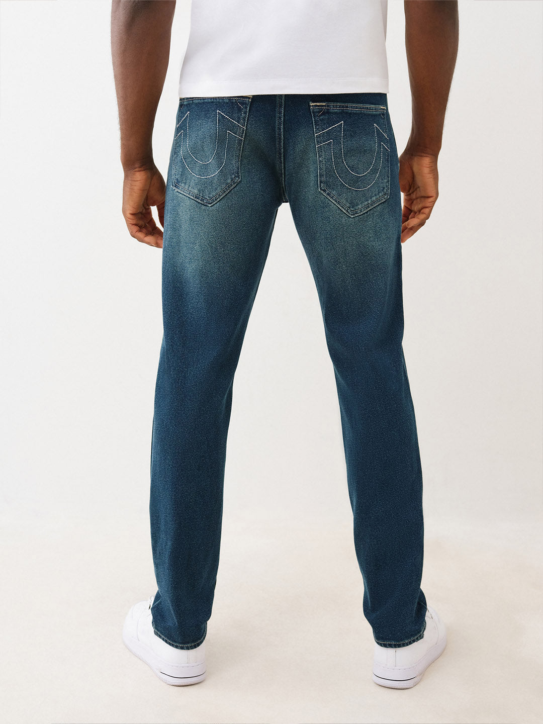 TRUE RELIGION Men Blue SN Ricky Straight Fit Jeans