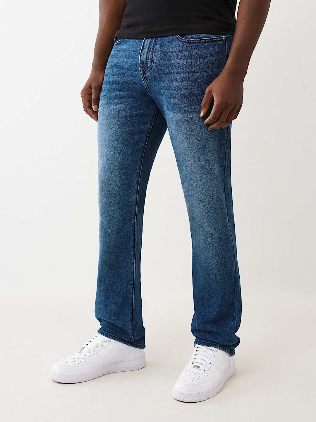 TRUE RELIGION Men Blue SN Ricky Straight Fit Jeans