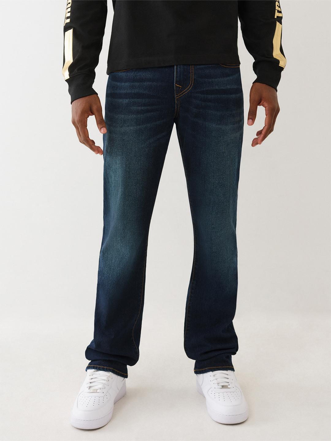 True Religion Men SN Ricky Straight Fit Dark Wash Jeans