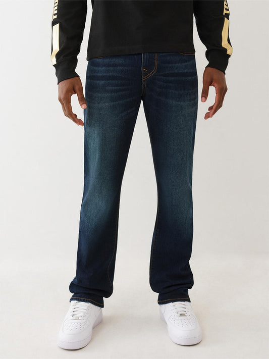 True Religion Men SN Ricky Straight Fit Dark Wash Jeans