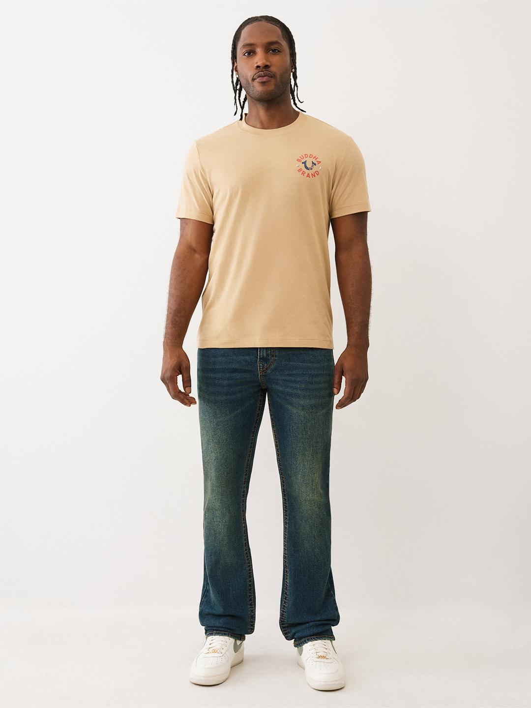 True Religion Men Big T Ricky Straight Fit Medium Wash Jeans