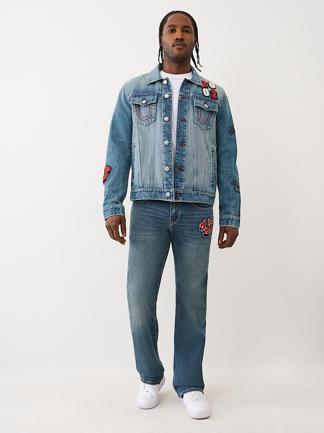 Shop True Religion Men Blue Bootcut SN BILLY Jeans Online – Iconic