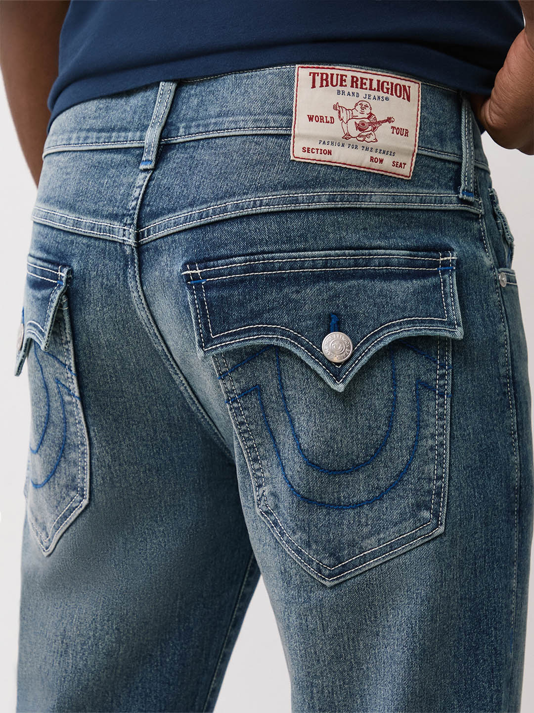 TRUE RELIGION Men Blue SN Slim Fit Jeans