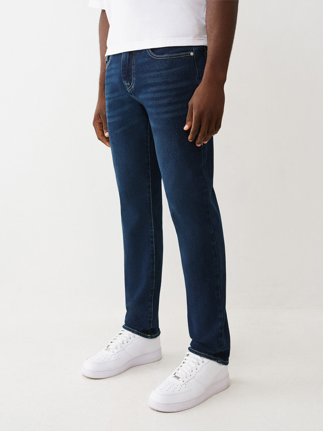 TRUE RELIGION Men Navy Blue SN Slim Fit Jeans