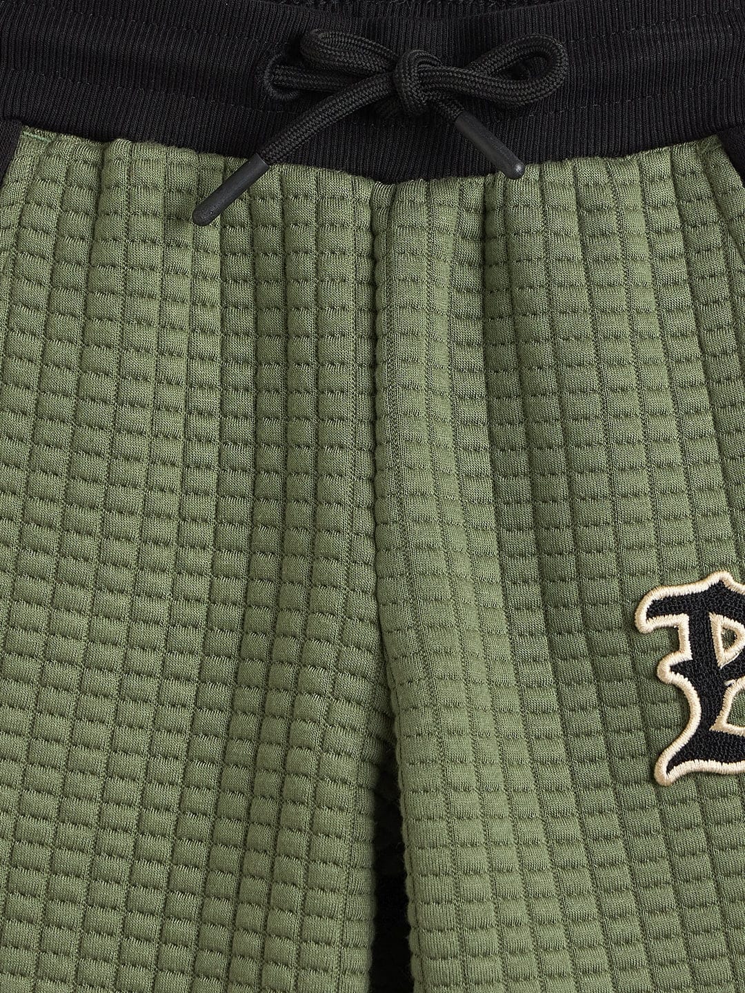 Blue Giraffe Boys Jogger Green Logo Sweatpant