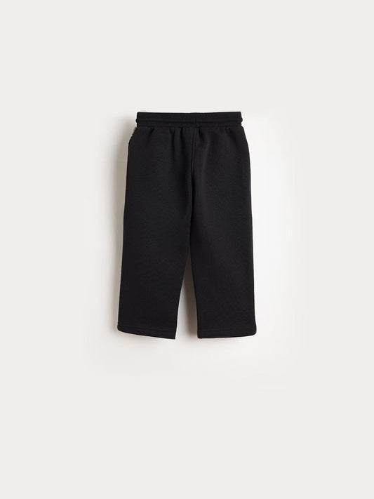 Blue Giraffe Girls Jogger Black Solid Sweatpant