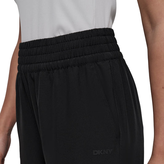 DKNY Womens Black Polyester Solid Trouser