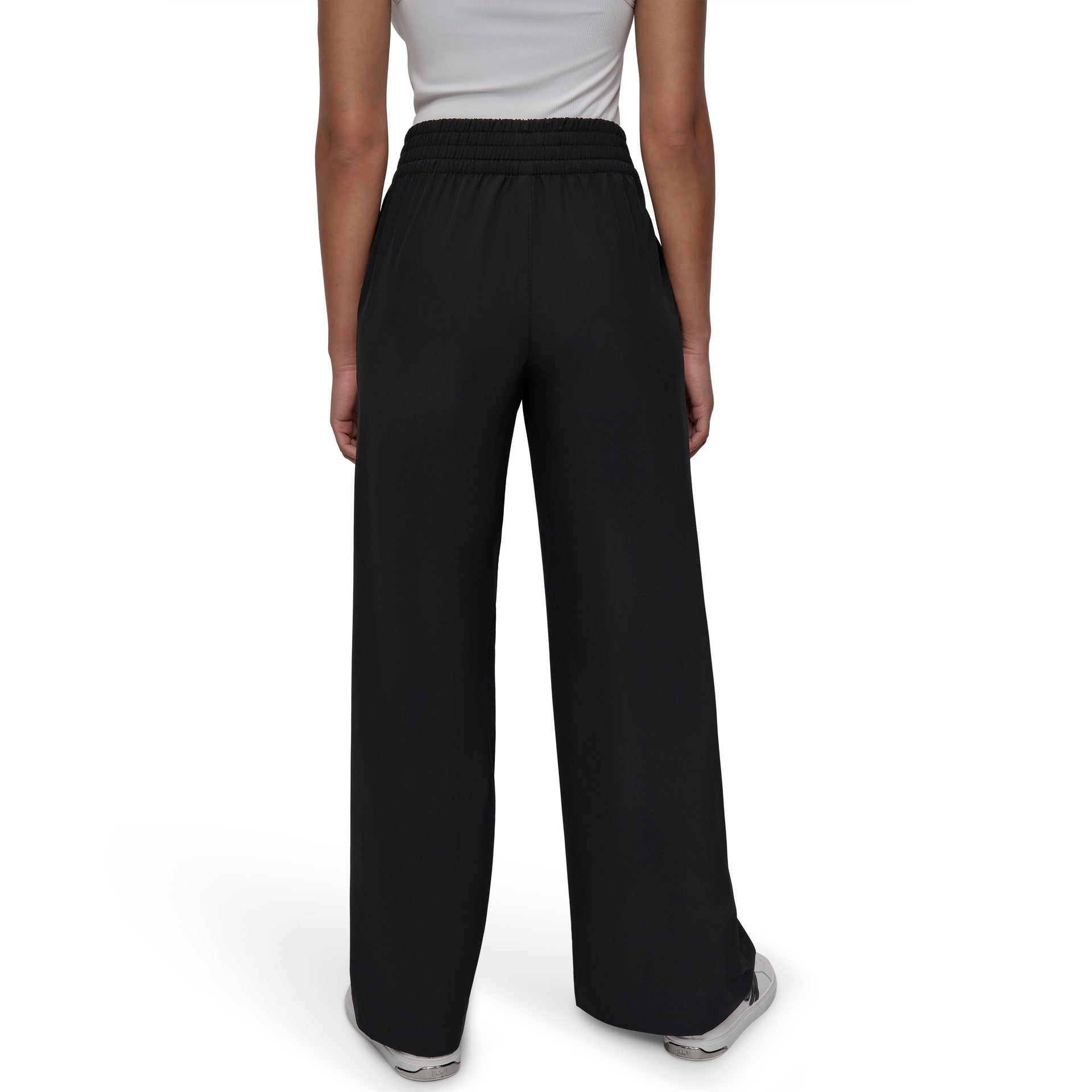DKNY Womens Black Polyester Solid Trouser