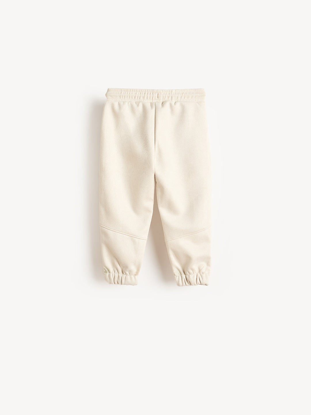 Elle Girls Cream Solid Tapered Fit Sweat Pant