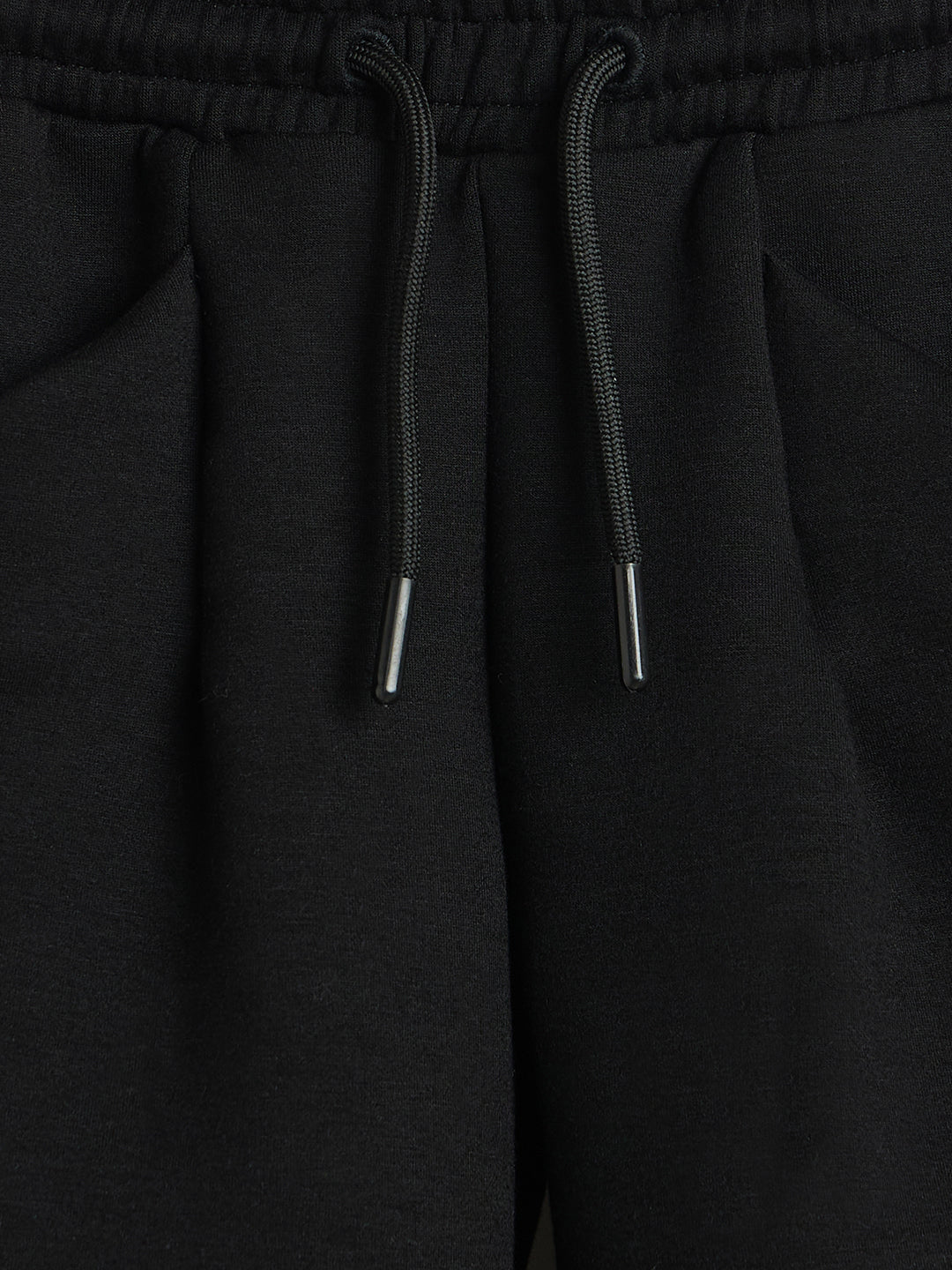 Elle Girls Regular Fit Black Solid Sweatpant