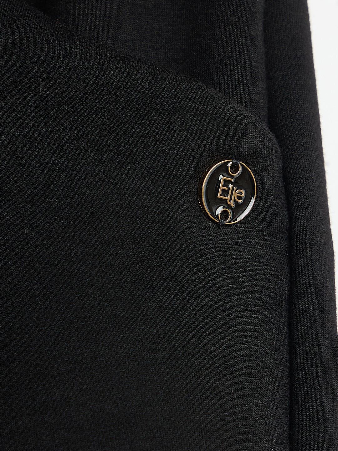 Elle Girls Regular Fit Black Solid Sweatpant