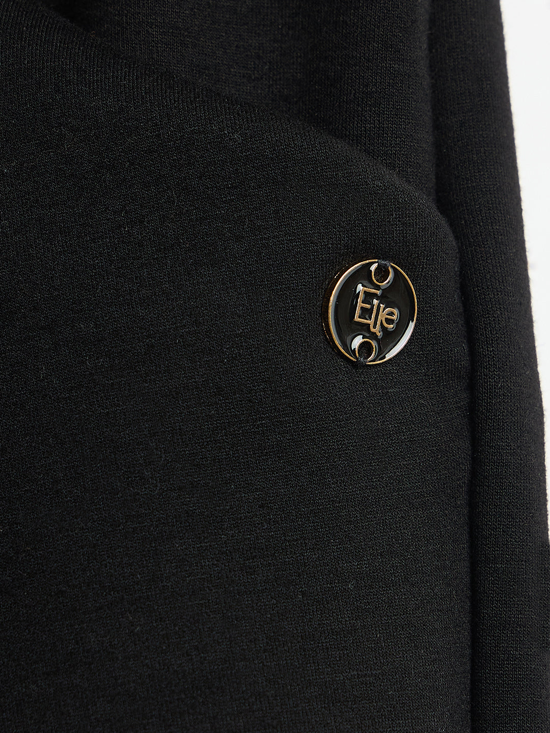 Elle Girls Regular Fit Black Solid Sweatpant
