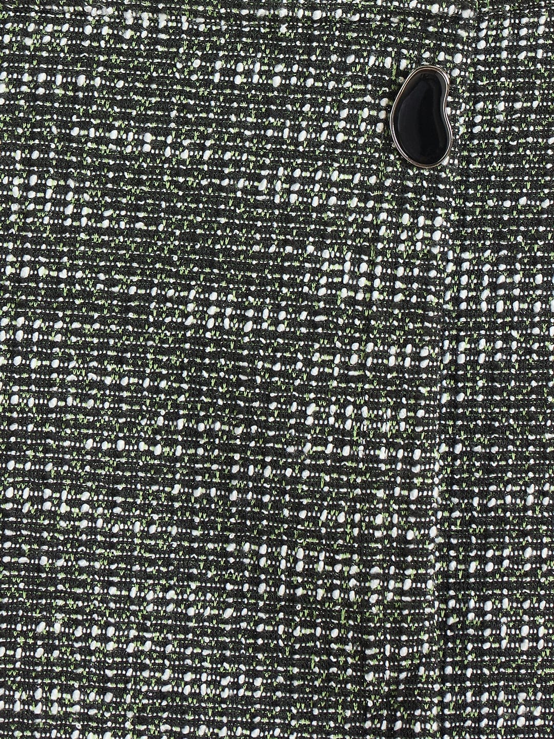 Elle Girls Black Textured Mini Skirt