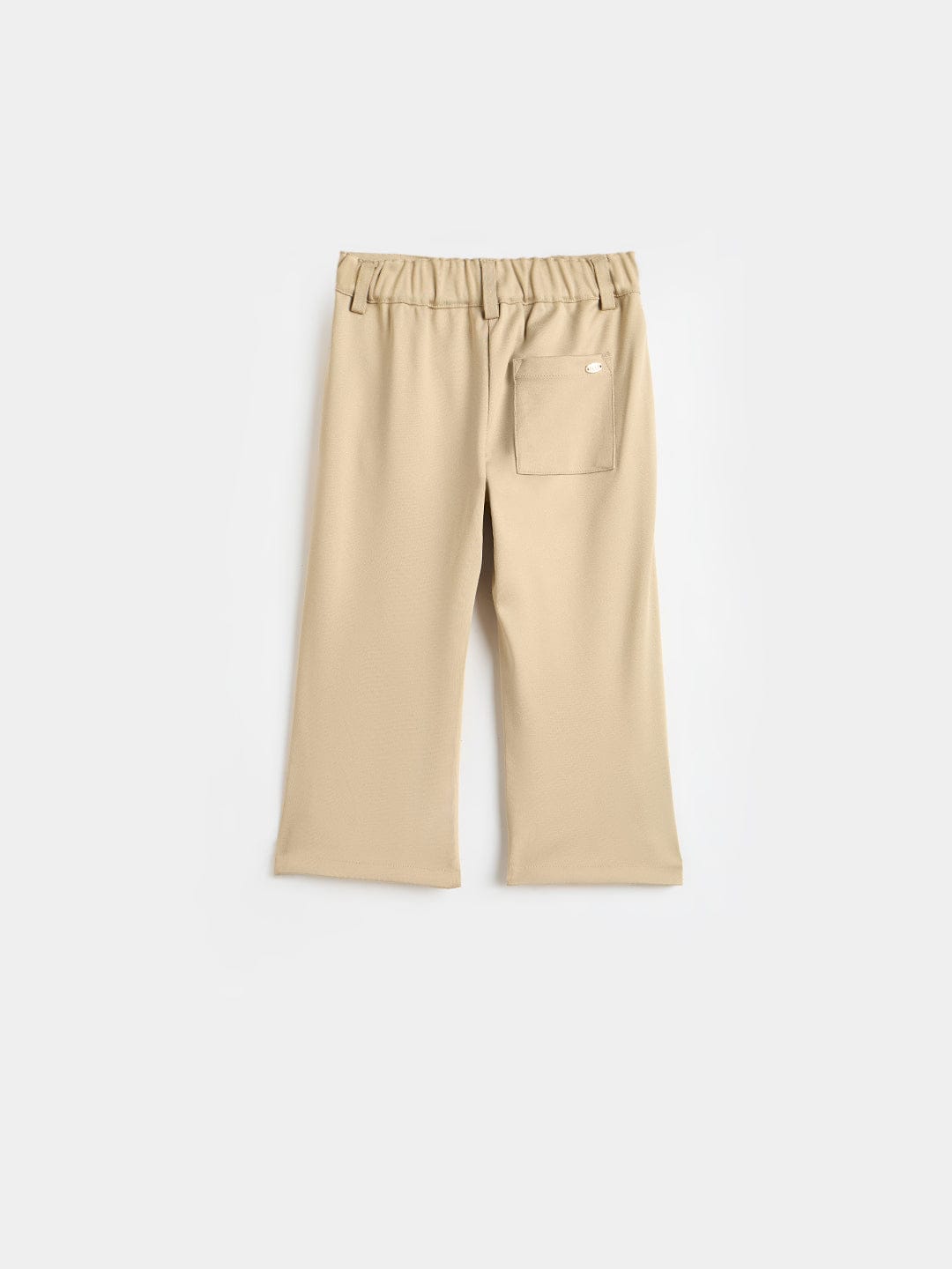 ELLE Girls Beige Flared Fit Trouser