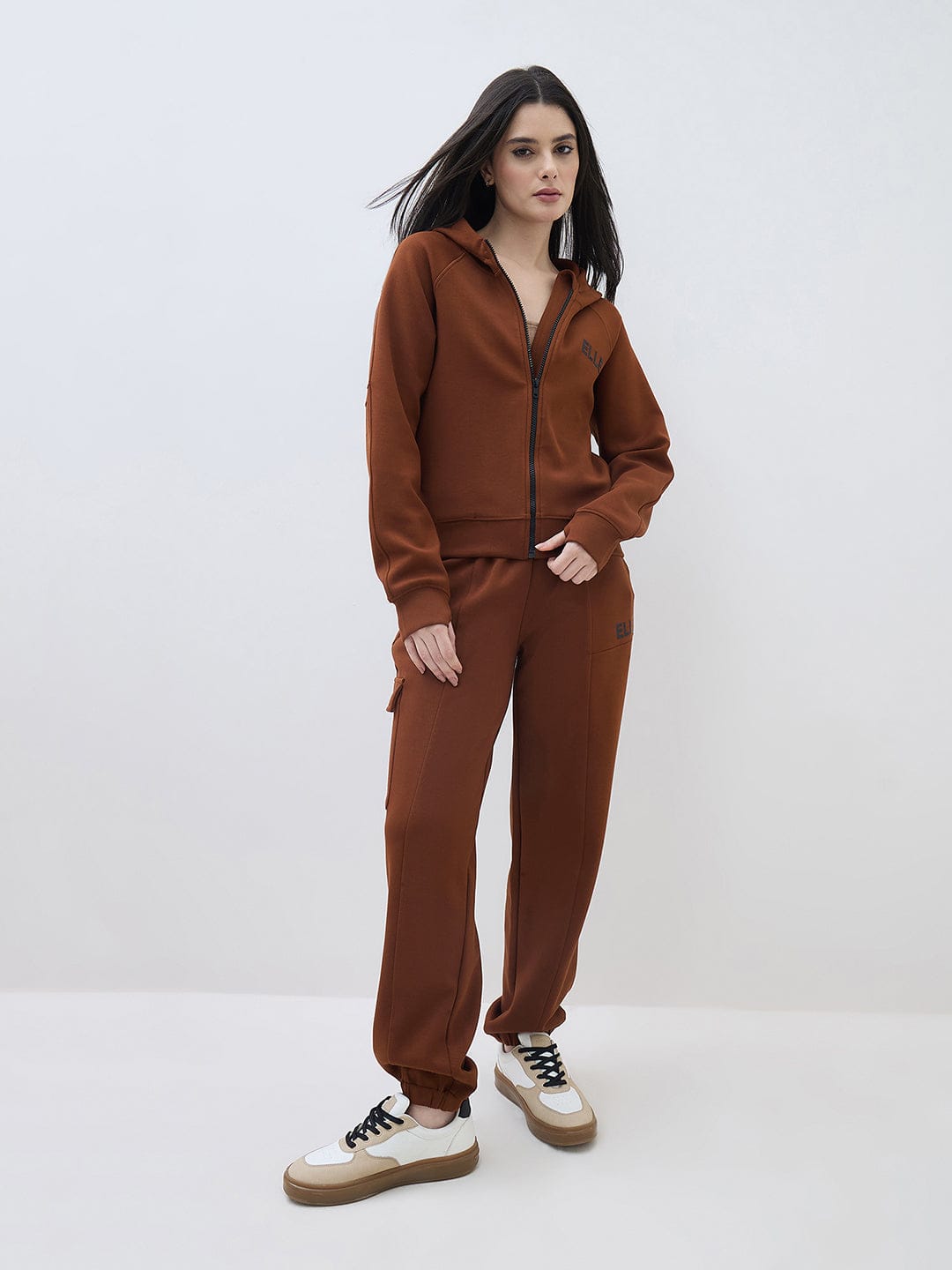 ELLE Women Brown Regular Fit Sweatpant